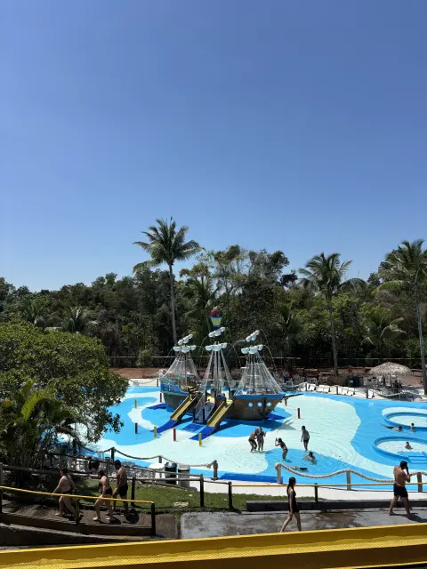 A Enseada do Pirata vista de cima no Acquamania, em Guarapari